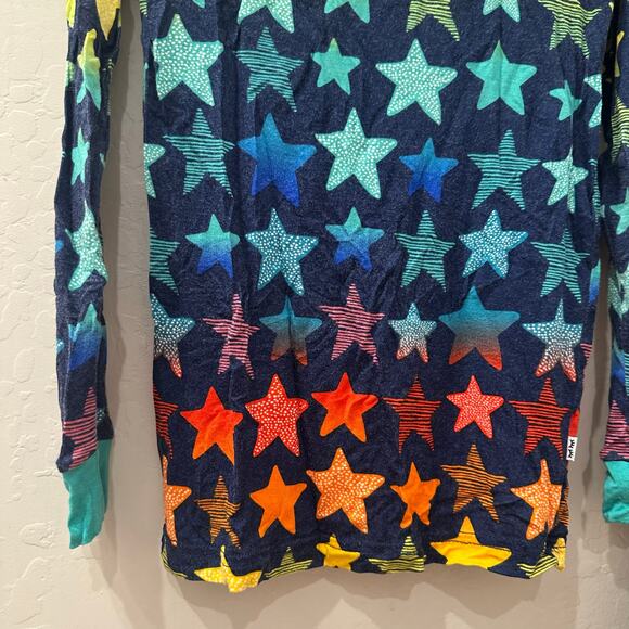 Little Sleepies Blue Star Bamboo Pajamas - Picture 3 of 8